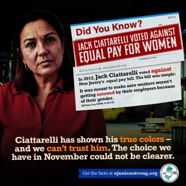 Ciatarelli Opposed Equal Pay